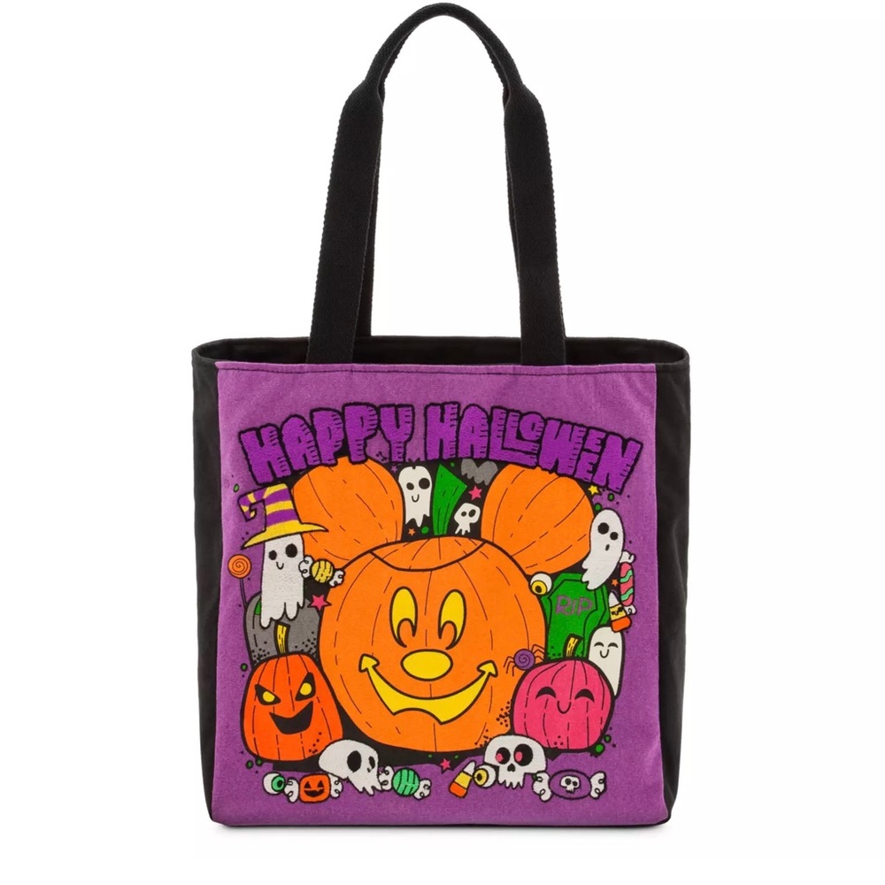 Disney Mickey Mouse Halloween Canvas Tote Halloween 🎃